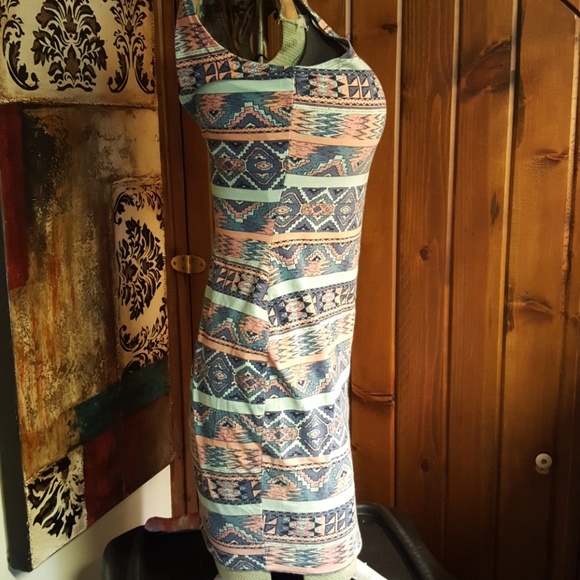 Females  Sunset Plaza  Aztec Tank Dress - Picture 6 of 8